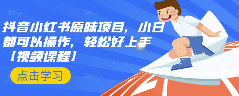 抖音小红书原味项目，小白都可以操作，轻松好上手【视频课程】-华创网