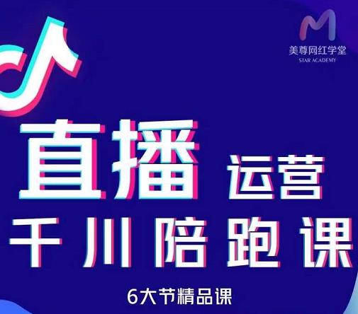 美尊-抖音直播运营千川系统课：直播​运营规划、起号、主播培养、千川投放等-华创网