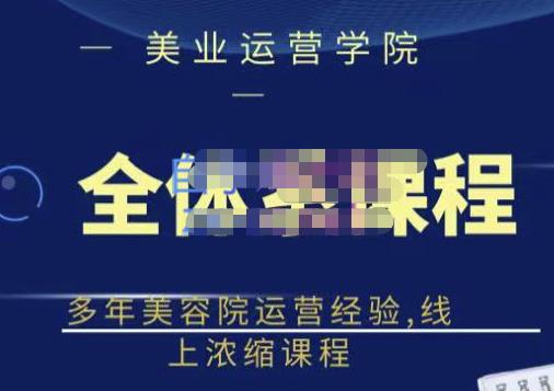 网红美容院全套营销落地课程，多年美容院运营经验，线上浓缩课程-华创网