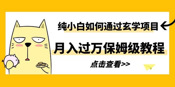 纯小白如何通过玄学项目月入过万保姆级教程-华创网