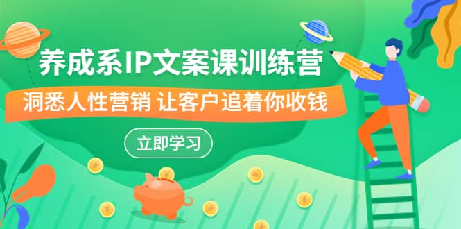 养成系-IP文案课训练营，文案心法的天花板 洞悉人性营销 让客户追着你收钱-华创网
