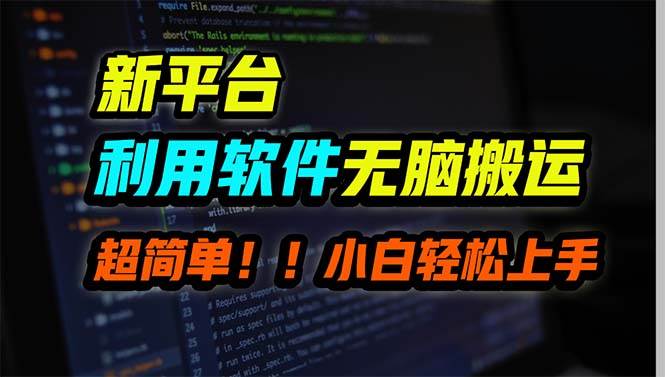 新平台用软件无脑搬运，月赚10000+，小白也能轻松上手-华创网