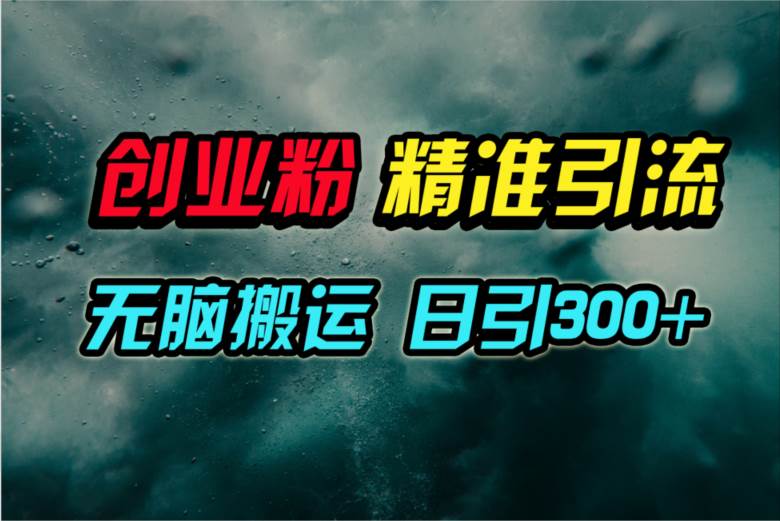 视频号纯搬运日引300+创业粉教程！-华创网
