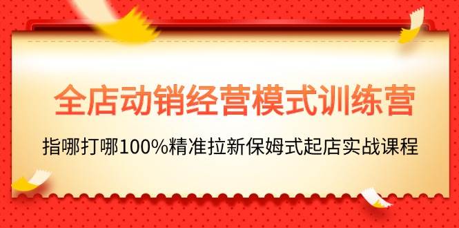 全店动销-经营模式训练营，指哪打哪100%精准拉新保姆式起店实战课程-华创网