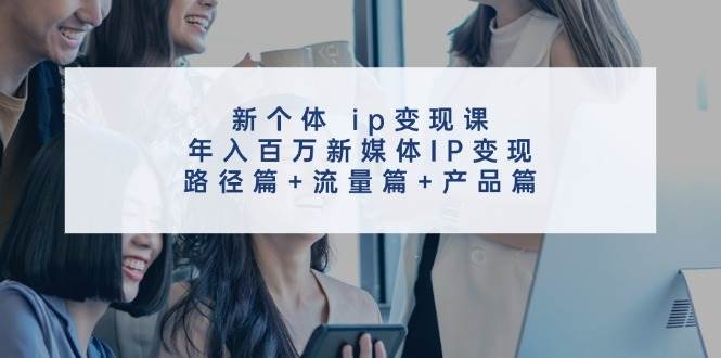 新个体 ip变现课，年入百万新媒体IP变现，路径篇+流量篇+产品篇-华创网