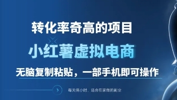 一单49.9，转化率奇高的项目，冷门暴利的小红书虚拟电商-华创网