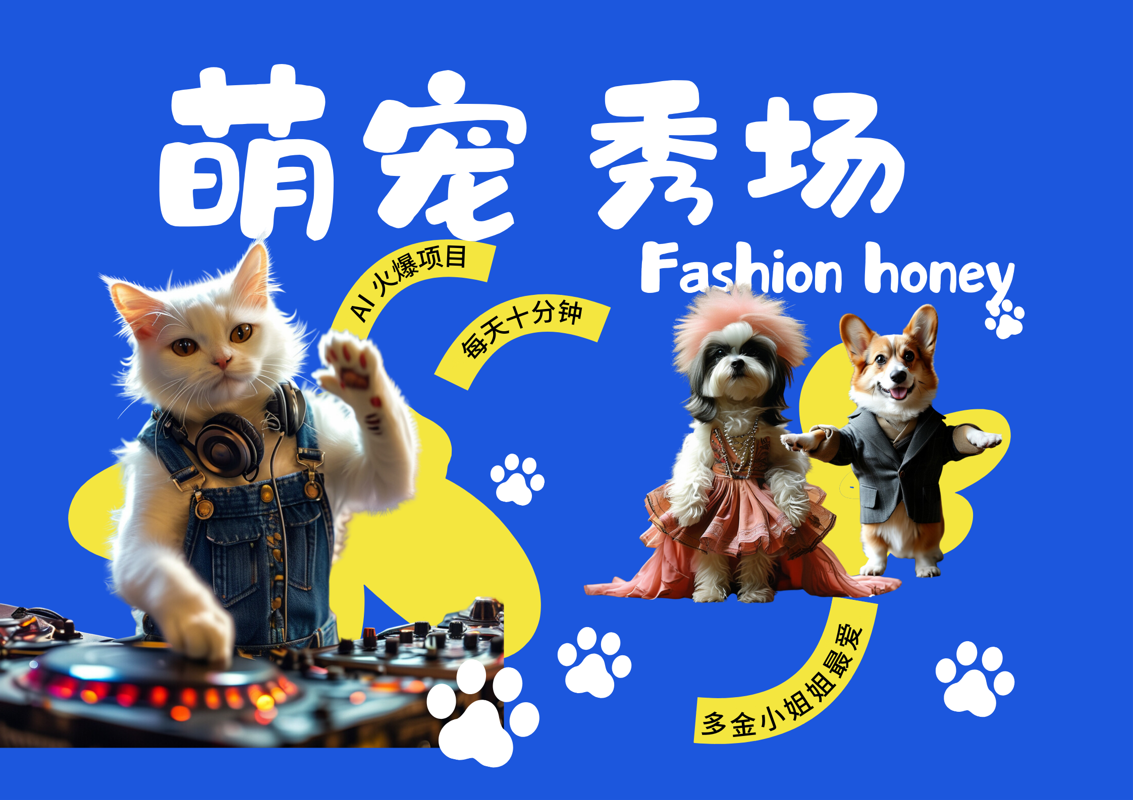 酷飒动物跳舞走秀  时尚喵FASHION汪 多金小姐姐最爱的 轻松月入破万-华创网