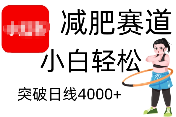 小红书减肥赛道，小白轻松日利润4000+-华创网