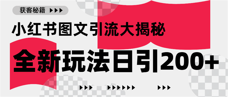 小红书图文引流，只需一张图片即可撬动百万流量，日引200+创业粉-华创网