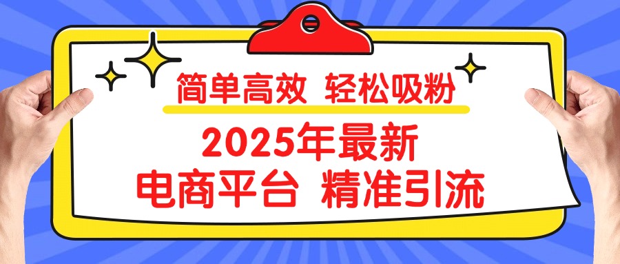 2025年最新电商平台精准引流 简单高效 轻松吸粉-华创网