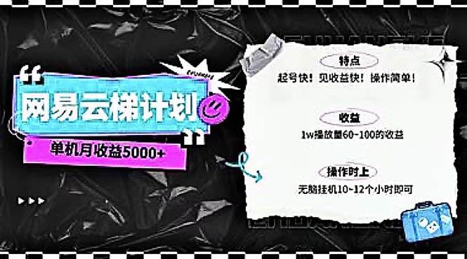 图片[1]-2024网易云云梯计划 单机日300+ 无脑月入5000+-华创网